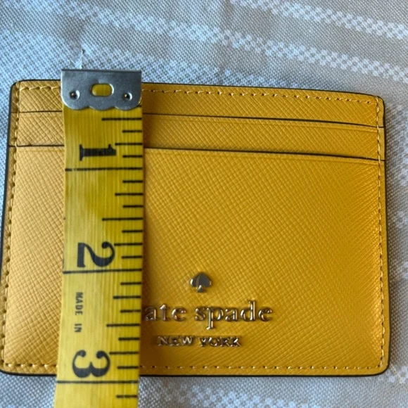 Kate Spade Mustard Yellow Card Holder - Picture 6 of 7